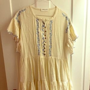 GOOD NIGHT MACAROON SCALLOP DRESS